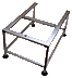 TUBE-SHAPED STAND WITHOUT BASIN FILTER IN STAINLESS STEEL FOR EXPORT 20 - EXE