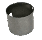 cylinder for covering the abrasive agglomerate in stainless steel