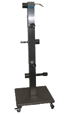 colonna mobile portautensili in acciaio inox