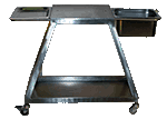 carrello per Motoriduttori da cucina in acciaio inox